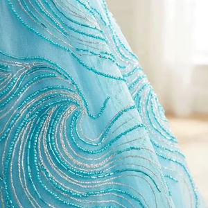 Vestido Mini Blanco Bordado a Mano Directo de Fábrica, Vestido Formal de Tul sin Mangas, Proveedor Mayorista - Product Image 2