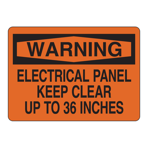 Panneau de signalisation Brady « Keep Clear » jusqu'à 36 pouces, pour intérieur/extérieur, sécurité routière - Product Image 2