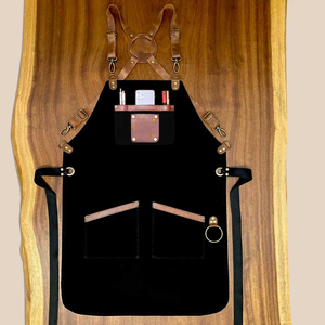 Delantal Largo de Seda con Relieve para Máxima Protección, Diseño Clásico para Hombres, para Panaderos y Chefs, Uso en Restaurantes y Bares - Product Image 1