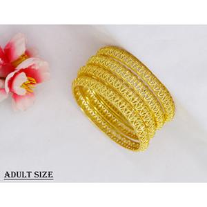 ชุดกำไลข้อมือทองเหลืองอินเดียแท้ทันสมัยสำหรับผู้หญิงสร้อยข้อมือจิวเวลรี่จากดูไบ - Product Image 5