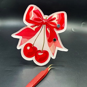 Wholesale Cute Patterns Stainless Steel Lash Tile for <b>Eyelash</b> Extension Acrylic Lash Tile with <b>Magnetic</b> Holding Tweezer - Product Image 2