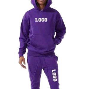 Conjunto Deportivo de Alta Calidad, Estilo Flare, 100% Algodón, Holgado, Transpirable, Ecológico, Teñido, Deportivo, Unisex, para Invierno - Product Image 3