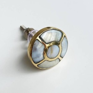 Customizable Brass MOP Inlay Modern Eco-Friendly Furniture Handles <b>Knobs</b> <b>for</b> Kitchen <b>Dresser</b> Cabinet Door Wardrobe lametierartz - Product Image 4