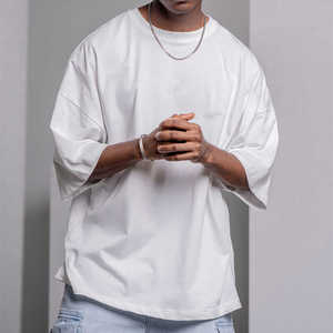 Prix de gros – T-shirts pour hommes 100 % coton, style designer, avec fermeture éclair, logo personnalisé, toutes tailles disponibles – Style urbain - Product Image 3