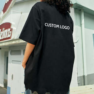 T-shirt Homme Streetwear Personnalisé Style Hip-hop Ample Imprimé Brodé Délavé à l'Acide - Product Image 2