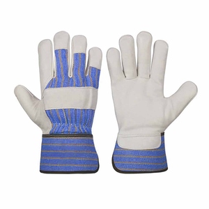 Gants de travail en cuir de vachette grainé de qualité supérieure, résistants à l'abrasion, pour la sécurité industrielle, robustes, pour grimpeurs canadiens et jardinage - Product Image 2