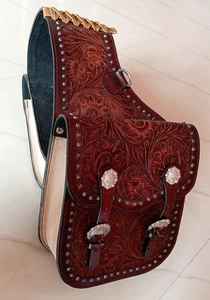 Sacs de selle en cuir véritable de qualité supérieure usinés à la main Fournisseurs équestres Sacs de selle de saut - Product Image 5