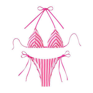 Collection de maillots de bain deux pièces sexy à motif floral pour femme, coupe haute, confortables pour les vacances d'été - Product Image 2