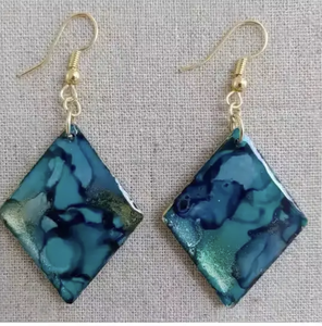 Diseños de resina artística Impresionante conjunto de pendientes para mujer para ropa de FIESTA DE LA India - Product Image 6