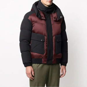 2026 Best Selling Durable <b>Hooded</b> Waterproof Plus Size Zipper Closure High Quality Winter <b>Puffer</b> <b>Jackets</b> <b>Men</b> Printed Low Front - Product Image 1