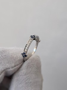 Anillo Minimalista de Zafiro Azul Real, Anillo de Compromiso con Zafiro Natural, Anillo de Zafiro Azul para Ella - Product Image 2