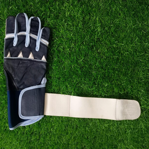 Guantes de Bateo de Cuero Personalizados Tombola Sports, Negros, Azul Claro, Beige, Ambidiestros, Cierre de Gancho y Bucle, Unisex, para Adultos, Talla XXL - Product Image 6