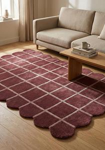 Luxury Modern Handtufted Wool Rug Anti-Slip Cotton Backing Geometric Pattern <b>Thick</b> Pile-Customizable for Living Rooms Bedrooms - Product Image 6