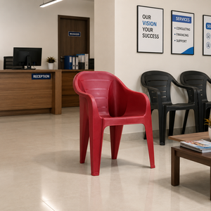 Chaise en plastique moderne et durable Jumbo avec design imperméable et garantie de 2 ans pour la maison, le bureau et le salon - Product Image 5