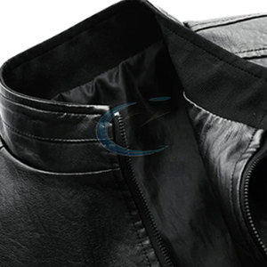 Dernier style, vente en gros, veste d'hiver en cuir coupe-vent pour homme, veste en cuir imperméable pour homme, best-seller - Product Image 6