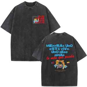 T-shirt vintage décontracté pour homme en jersey de coton respirant à manches courtes et coupe oversize, avec imprimé grenouille et texte, col rond - Product Image 6