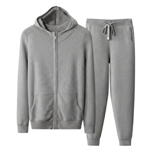 Custom Logo for Casual Breathable Eco-Friendly Streetwear Flare Sweat <b>Pants</b> Hoodie 2 Pcs Set Jogging Suits Men - Product Image 3