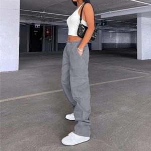 Pantalones Cargo Unisex Premium, Corte Personalizado, Estilo Casual Urbano, Algodón, Múltiples Bolsillos, Servicio de Muestra Disponible Hoy - Product Image 3