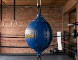 Ballon de vitesse double extrémité Hawk en cuir PU, sac de frappe lourd, installation facile, utilisation universelle, équipement d'entraînement de boxe suspendu pour la maison - Product Image 2
