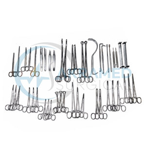 Ensemble d'instruments de laparotomie de base pour chirurgie générale de haute qualité, 50 pièces, approuvé CE, réutilisable, en acier inoxydable, kit manuel ISO13485 - Product Image 4