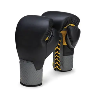 Gants de boxe MMA professionnels légers, coupe-vent, extensibles, imperméables, en cuir microfibre, demi-doigts, pour l'entraînement - Product Image 1