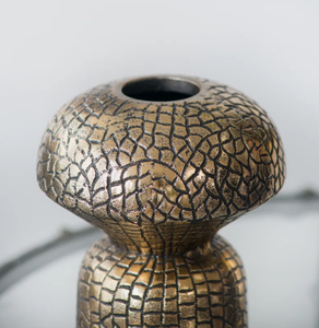 Fancy New Design Decoration Lo último en decoración moderna de aluminio y oro Lujo Mejor calidad Color dorado Diseñador Florero - Product Image 6