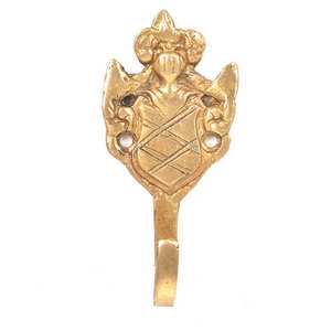 ตะขอแขวนผนังทองเหลืองทำมือ แข็งแรง ทนทาน สำหรับแขวนหมวก กระเป๋า เสื้อผ้า ใช้ตกแต่งผนังได้ - Product Image 1