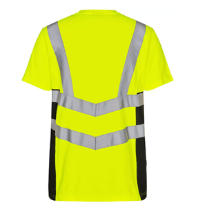 Camisetas de Alta Visibilidad para Trabajadores de la Construcción, Manga Corta, 100% Algodón, con Cinta Reflectante de Seguridad Vial para Hombre - Product Image 6
