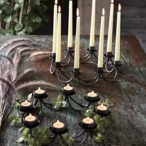 Luxury Wedding Candle Stand Handmade Celebration Product CollectionModern <b>Bamboo</b> Candle Holder for Living Room <b>Coffee</b> <b>Table</b> Home - Product Image 3