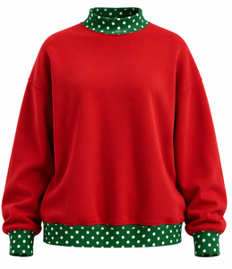 Sudadera con capucha extragrande de mezcla de algodón lisa para mujer, ideal para invierno y Navidad, venta al por mayor - Product Image 6