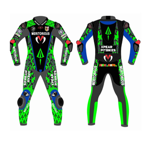 Men’s Custom Cowhide/Kangaroo Leather Track Racing Suit One Piece | Wholesale Jumpsuit/Traje Motorcycle Gear CE <b>Level</b> 2 - Product Image 1