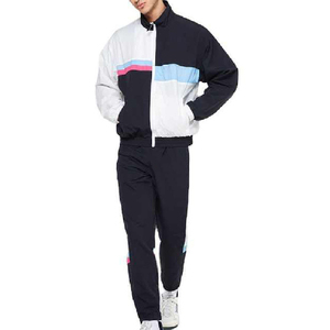 Ensemble de jogging d'hiver surdimensionné en nylon coupe-vent pour homme, de haute qualité, personnalisé, avec fermeture éclair - Product Image 3