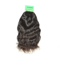 Perruque en dentelle ondulée de luxe en cheveux humains indiens Remy, texture noire naturelle, double trame machine, lots de mèches de cheveux, fournisseur en gros