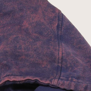 Sudadera con Capucha para Hombre, Corte Regular, Teñido Anudado, Algodón Tejido, Casual, Otoño, Diseño con Bolsillo Frontal, Lavado Ácido - Product Image 6