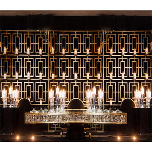 Decoración de Pared con Velas para Bodas, Diseño Único, Decoración de Lujo para Escenario de Walima, Decoración Opulenta para Recepción, Pared de Velas, USA - Product Image 1