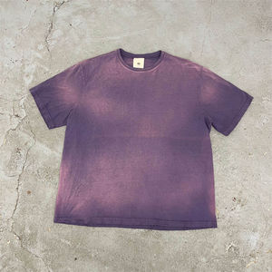 Camisetas HSI Oversized Lisas con Lavado Ácido, Corte Holgado, Venta al por Mayor, Ropa Casual para Hombre, Secado Rápido, 100% Algodón Pakistaní - Product Image 3