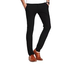 Pantalones de compresión ajustados para hombre, diseño personalizado de alta calidad, para Yoga, deportes, gimnasio, antipilling, color negro, liso, superventas - Product Image 1