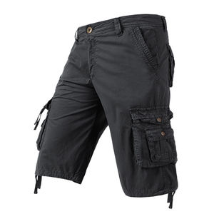 Shorts cargo tricotés sur mesure OEM, taille haute, respirants, légers, avec logo avant, écologiques, séchage rapide, pour hommes, vêtements de travail décontractés - Product Image 5