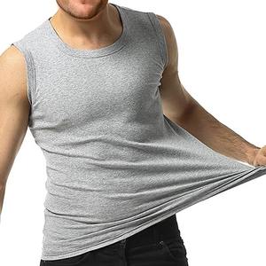Camiseta sin Mangas de Algodón para Hombre, Cuello en V, Blanca, con Logotipo Personalizado, para Gimnasio, Venta al Por Mayor - Product Image 2