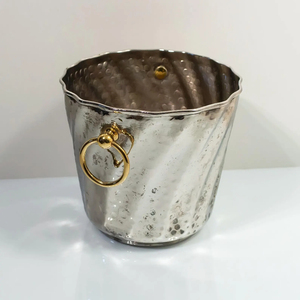 Custom Logo Vintage Color Large Champagne <b>Ice</b> Bowl 8L/12L Luxury Stainless Steel Bar Beer Wine Bottle <b>Cooler</b> Party <b>Ice</b> Bucket - Product Image 3