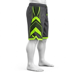 Shorts de basketball sur mesure, fabriqués avec un tissu durable, des coutures de qualité, une structure confortable et une finition soignée. - Product Image 3