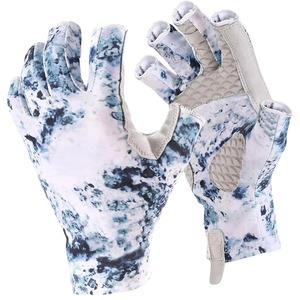 High Quality Wholesale Price Half Finger Fishing Gloves Sublimation Printing Fishing Gloves For Men and Women - Product Image 2