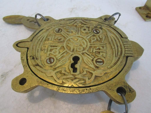 Cadenas en laiton en forme de tortue, design animalier, pour collectionneurs, décoration nautique, collection de cadenas décoratifs - Product Image 4