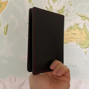 Genuine Leather Passport Holder Travel Wallet RFID Blocking Document Organizer Hanging Luggage Tag Multiple <b>Card</b> Custom for sale - Product Image 2