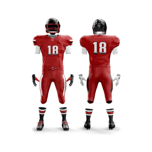 Fully Personalized Custom American Football Jerseys Uniforms Breathable Plus Size Unisex Short Sleeves Heat-Transfer Printed - Product Image 5