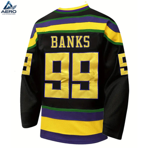 Jersey de Hockey sobre Hielo Personalizado para Adultos, Color Negro, con Bordado, Transpirable, del Mejor Proveedor 2026 - Product Image 2