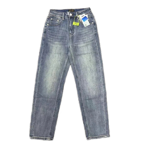 ROCKRUSH Jeans Clásicos Acampanados de Alta Calidad, Ecológicos, Transpirables, Casuales, Lavados, de Tiro Medio, de Venta Caliente - Product Image 1