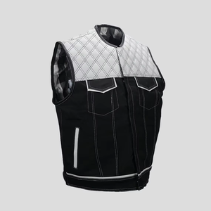 Chaleco de Motocicleta de Cuero OEM Racing Jersey para Hombre, Chaleco de Invierno Informal Impermeable y Transpirable con Logotipo Personalizado - Product Image 3