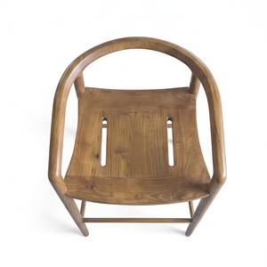 Taburete de bar de madera maciza con respaldo curvo, silla alta moderna, taburete nórdico para restaurante, cafetería, cocina, isla, muebles de lujo - Product Image 4