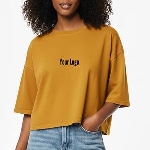 Women's High Quality 220GSM Eco-Friendly Light Weight Regular Fit 100% Cotton Women's T-Shirt Custom Printed Logo Quick Dry OEM - Product Image 1